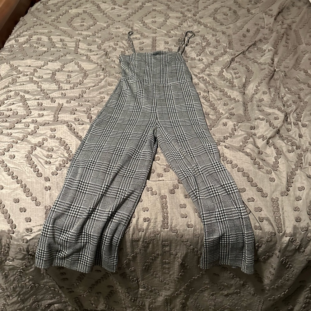 Gray Striped (Spaghetti Strap) Jumper *unknown brand*